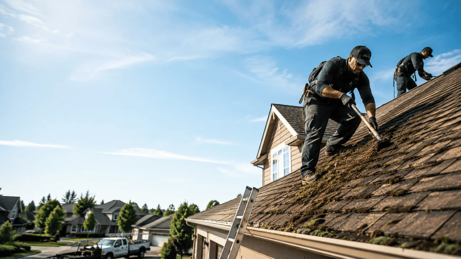 Roof Moss Removal in Evansville, IL near me